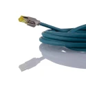 Phoenix Contact Cat6a Ethernet Cable 8 Core, Shielded Polyethylene Jacket, Blue, 5 m, Terminated CAT6a Network Cable Cat6a