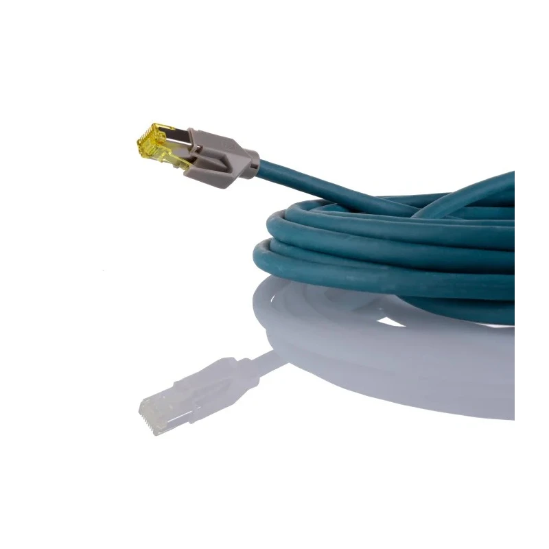 Phoenix Contact Cat6a Ethernet Cable 8 Core, Shielded Polyethylene Jacket, Blue, 5 m, Terminated CAT6a Network Cable Cat6a