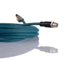 Phoenix Contact Cat6a Ethernet Cable 8 Core, Shielded Polyethylene Jacket, Blue, 5 m, Terminated CAT6a Network Cable Cat6a