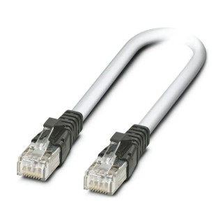 Phoenix Contact Cat5 Ethernet Cable, 10 m, Grey RJ45 Male to RJ45 Male, SF/UTP Zero Halogen Cat5