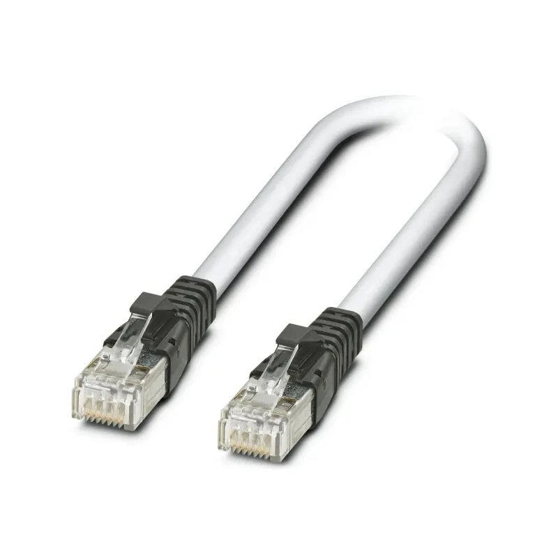 Phoenix Contact Cat5 Ethernet Cable, 10 m, Grey RJ45 Male to RJ45 Male, SF/UTP Zero Halogen Cat5