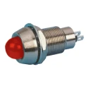 Marl Red Panel Mount Indicator 24V dc 20mA Solder Tab Termination IP67 Prominent Bezel 514-102-22