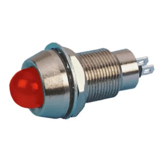 Marl Red Panel Mount Indicator 24V dc 20mA Solder Tab Termination IP67 Prominent Bezel 514-102-22