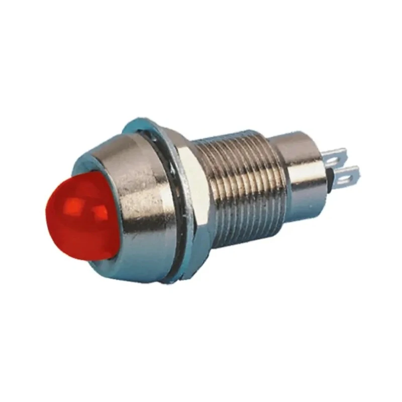 Marl Red Panel Mount Indicator 24V dc 20mA Solder Tab Termination IP67 Prominent Bezel 514-102-22