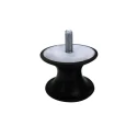 Paulstra Hutchinson Cylindrically Shaped M10 Anti-Vibration Mount with 150 daN Compression Load, Male to Male Bobbin 521602