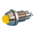 Marl 514 Series Yellow Panel Mount Indicator 230V AC, 3mA, Solder Tab Termination, IP67 Rated 514-111-76