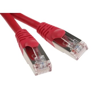 RS PRO Cat5e Ethernet Cable, 0.5 m, Red RJ45 Male to RJ45 Male, F/UTP PVC 556-225