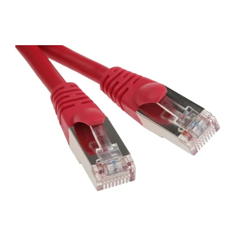 RS PRO Cat5e Ethernet Cable, 0.5 m, Red RJ45 Male to RJ45 Male, F/UTP PVC 556-225