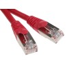RS PRO Cat5e Ethernet Cable, 0.5 m, Red RJ45 Male to RJ45 Male, F/UTP PVC 556-225