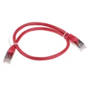 RS PRO Cat5e Ethernet Cable, 0.5 m, Red RJ45 Male to RJ45 Male, F/UTP PVC 556-225