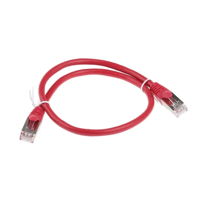 RS PRO Cat5e Ethernet Cable, 0.5 m, Red RJ45 Male to RJ45 Male, F/UTP PVC 556-225