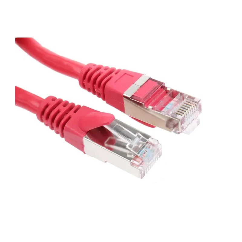RS PRO Cat5e Ethernet Cable, 2 m, Red RJ45 Male to RJ45 Male F/UTP PVC 556-235
