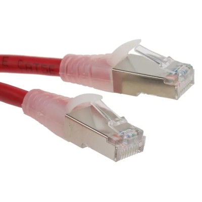 RS PRO Cat5e Ethernet Cable 5 m Red RJ45 Male to RJ45 Male F/UTP PVC 30V 26 AWG 556-241