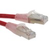 RS PRO Cat5e Ethernet Cable 5 m Red RJ45 Male to RJ45 Male F/UTP PVC 30V 26 AWG 556-241