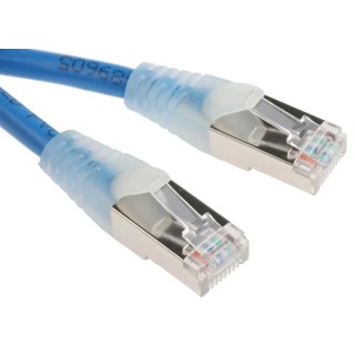 RS PRO Cat5e Ethernet Cable 0.5 m Blue F/UTP PVC Jacket RJ45 Male to RJ45 Male 556-285