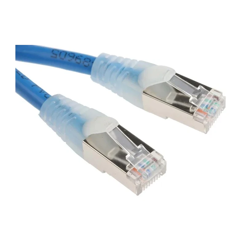 RS PRO Cat5e Ethernet Cable 0.5 m Blue F/UTP PVC Jacket RJ45 Male to RJ45 Male 556-285