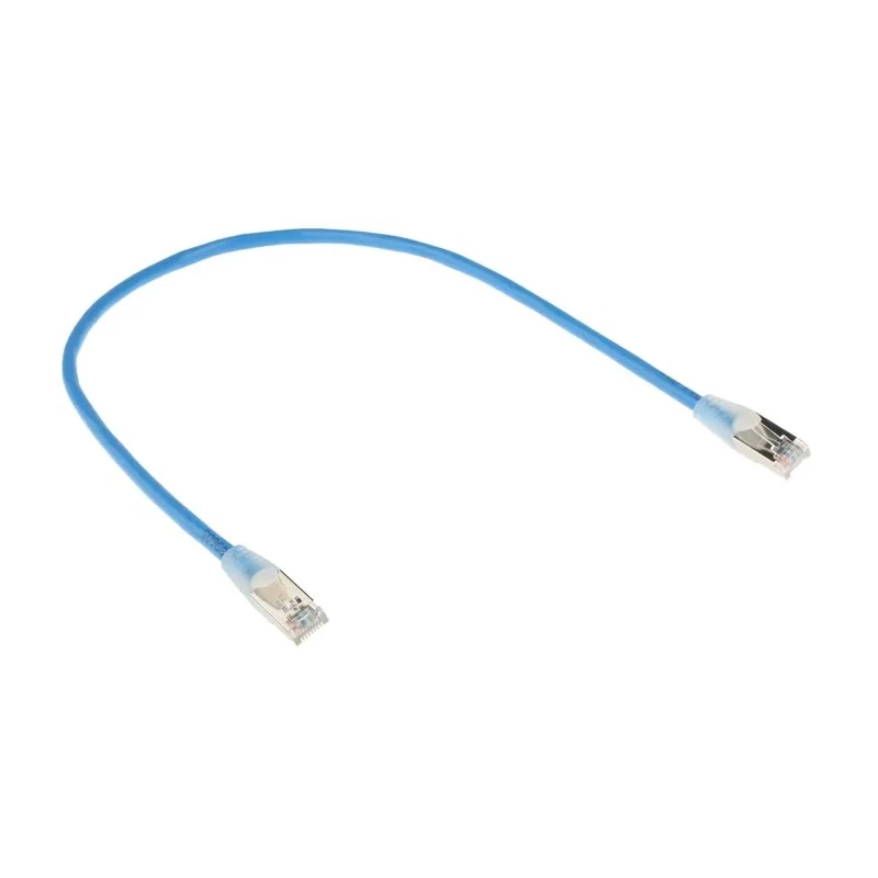 RS PRO Cat5e Ethernet Cable 0.5 m Blue F/UTP PVC Jacket RJ45 Male to RJ45 Male 556-285