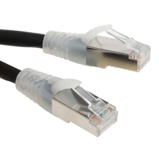 RS PRO Cat6 Ethernet Cable 2 m Black RJ45 Male to RJ45 Male F/UTP Low Smoke Zero Halogen 556-348