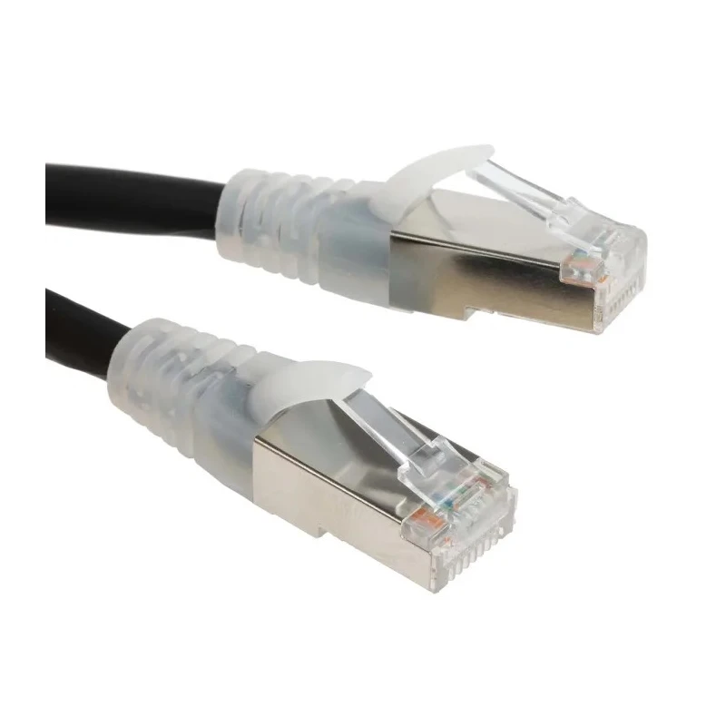 RS PRO Cat6 Ethernet Cable 2 m Black RJ45 Male to RJ45 Male F/UTP Low Smoke Zero Halogen 556-348