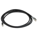 RS PRO Cat6 Ethernet Cable 2 m Black RJ45 Male to RJ45 Male F/UTP Low Smoke Zero Halogen 556-348