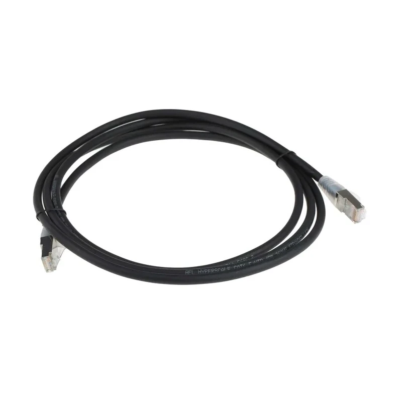 RS PRO Cat6 Ethernet Cable 2 m Black RJ45 Male to RJ45 Male F/UTP Low Smoke Zero Halogen 556-348