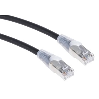 RS PRO Cat6 Ethernet Cable 3 m Black RJ45 Male to RJ45 Male F/UTP Low Smoke Zero Halogen 556-358