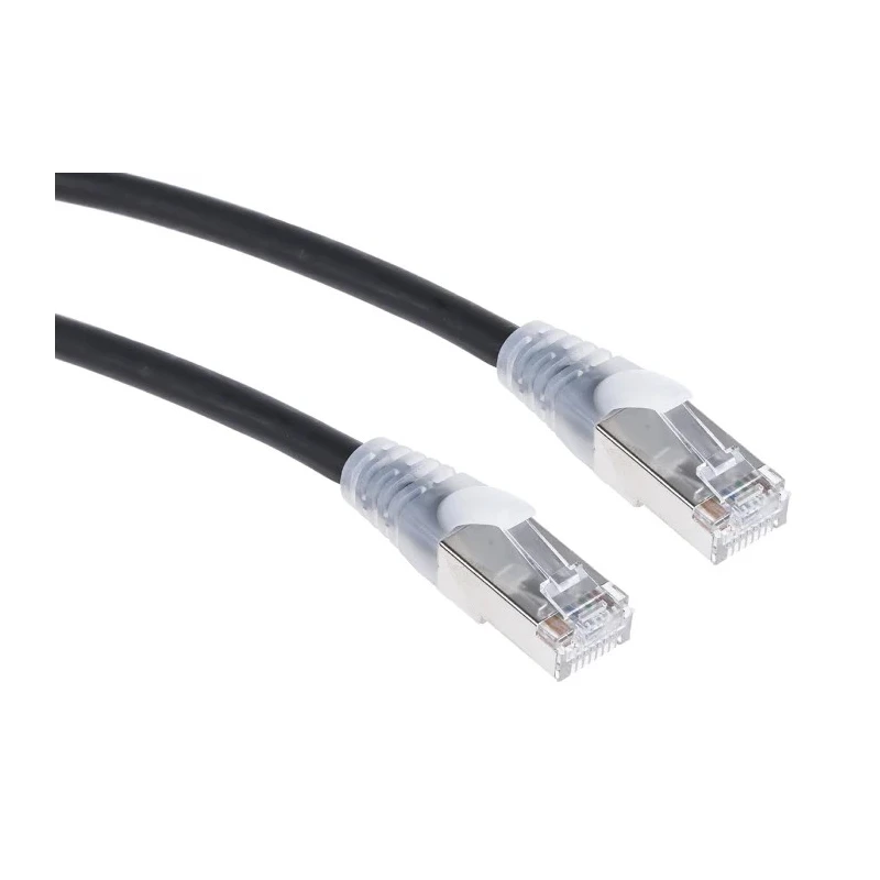 RS PRO Cat6 Ethernet Cable 3 m Black RJ45 Male to RJ45 Male F/UTP Low Smoke Zero Halogen 556-358