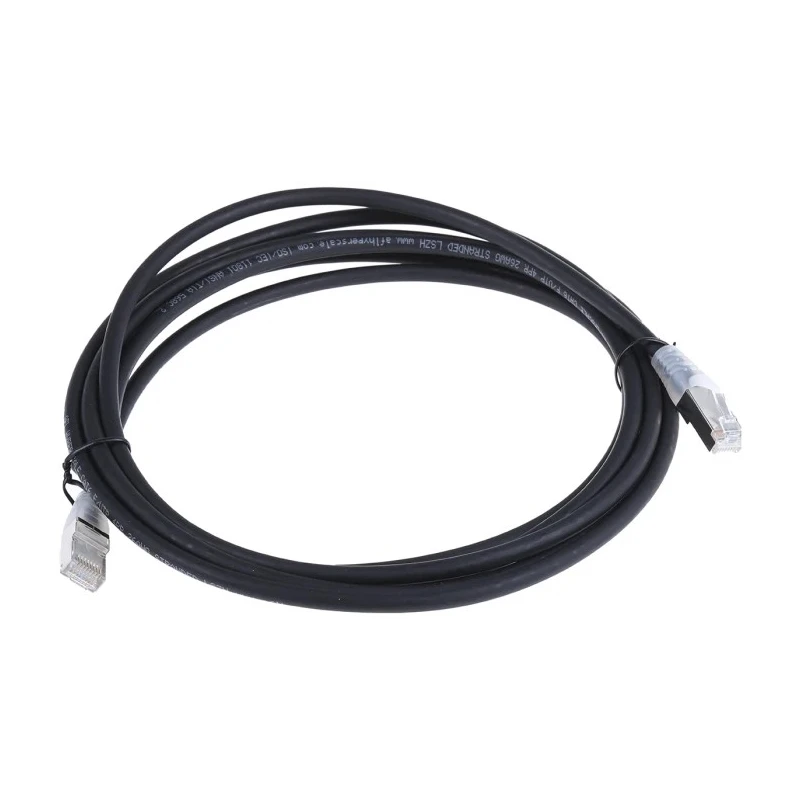 RS PRO Cat6 Ethernet Cable 3 m Black RJ45 Male to RJ45 Male F/UTP Low Smoke Zero Halogen 556-358