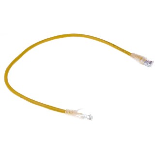 RS PRO Cat5e Ethernet Cable, 0.5 m Length, Yellow PVC Jacket, RJ45 Male to RJ45 Male, U/UTP 30V 24 AWG 556-415
