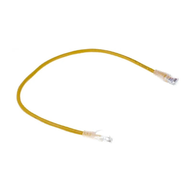 RS PRO Cat5e Ethernet Cable, 0.5 m Length, Yellow PVC Jacket, RJ45 Male to RJ45 Male, U/UTP 30V 24 AWG 556-415
