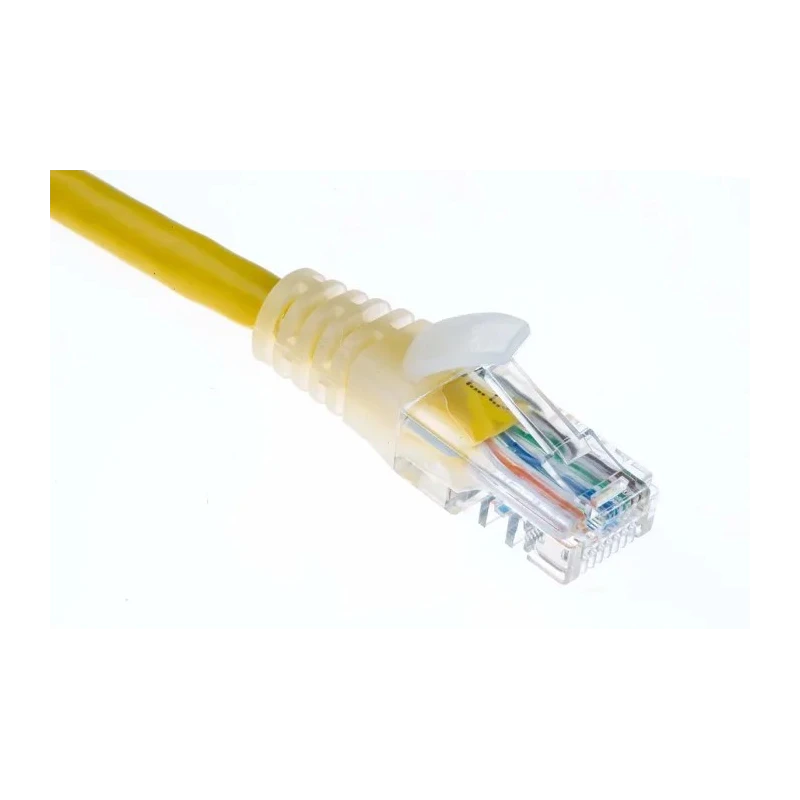 RS PRO Cat5e Ethernet Cable, 0.5 m Length, Yellow PVC Jacket, RJ45 Male to RJ45 Male, U/UTP 30V 24 AWG 556-415