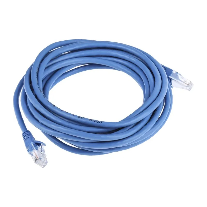 RS PRO Cat5e Ethernet Cable 5 m Blue RJ45 Male to RJ45 Male U/UTP PVC 556-461