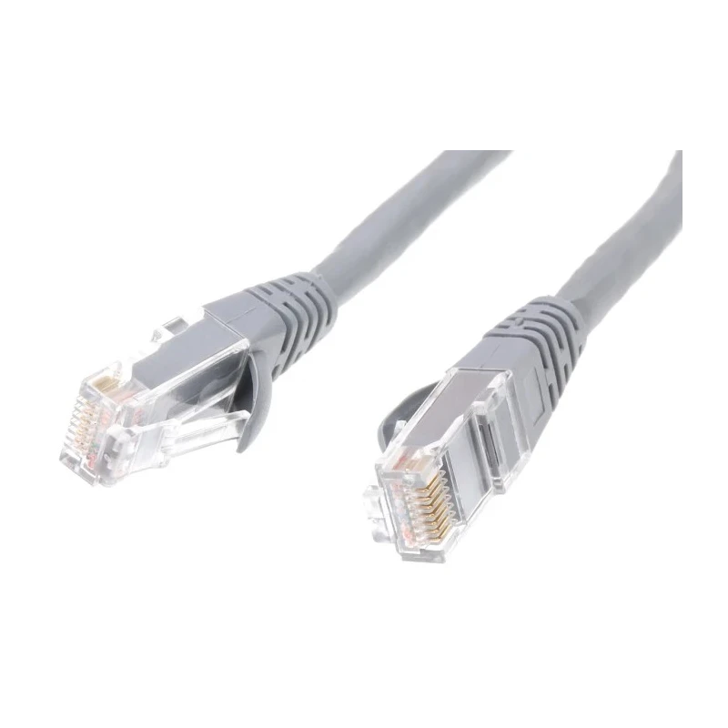 RS PRO Cat6 Ethernet Cable 0.5 m Grey RJ45 Male to RJ45 Male U/UTP Low Smoke Zero Halogen 556-522