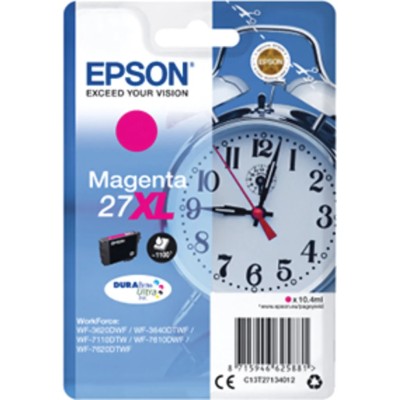 Epson Magenta Ink Cartridge C13T27134012, Approximate Page Yield 2200, Durable and Quick Dry Ink C13T27134012