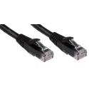 RS PRO Cat6 Ethernet Cable, 1 m, Black RJ45 Male to RJ45 Male, U/UTP PVC 556-578