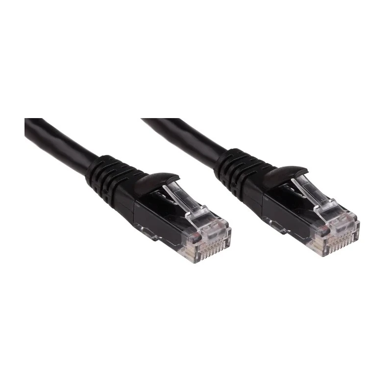 RS PRO Cat6 Ethernet Cable, 1 m, Black RJ45 Male to RJ45 Male, U/UTP PVC 556-578