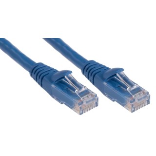 RS PRO Cat6 Ethernet Cable, 1 m Length, Blue RJ45 Male to RJ45 Male, U/UTP PVC Jacket 556-566