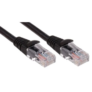 RS PRO Cat5e Ethernet Cable RJ45 Male to RJ45 Male 2 m Low Smoke Zero Halogen Black 30V 556-594