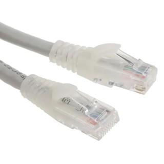 RS PRO Cat6 Ethernet Cable 1 m Grey RJ45 Male to RJ45 Male U/UTP PVC 556-601