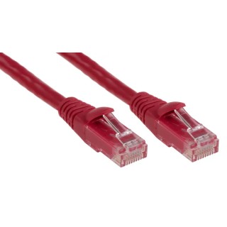 RS PRO Cat6 Ethernet Cable, 1 m Length, Red PVC Jacket, RJ45 Male to RJ45 Male U/UTP 30V 556-617