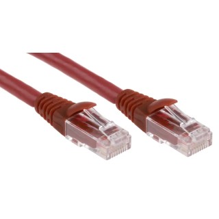RS PRO Cat6 Ethernet Cable 5 m Red RJ45 Male to RJ45 Male U/UTP Low Smoke Zero Halogen 556-673