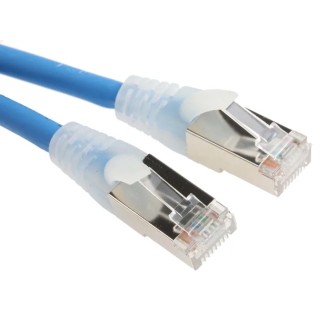 RS PRO Cat6 Ethernet Cable, 10 m, Blue RJ45 Male to RJ45 Male, F/UTP Low Smoke Zero Halogen 556-803