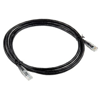 RS PRO Cat6 Ethernet Cable 2 m Black RJ45 Male to RJ45 Male U/UTP PVC 556-893