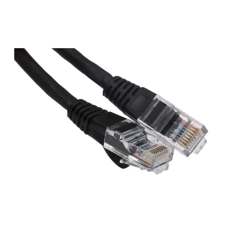 RS PRO Cat5e Ethernet Cable RJ45 Male to RJ45 Male 10 m Black Unshielded LSZH 556-897