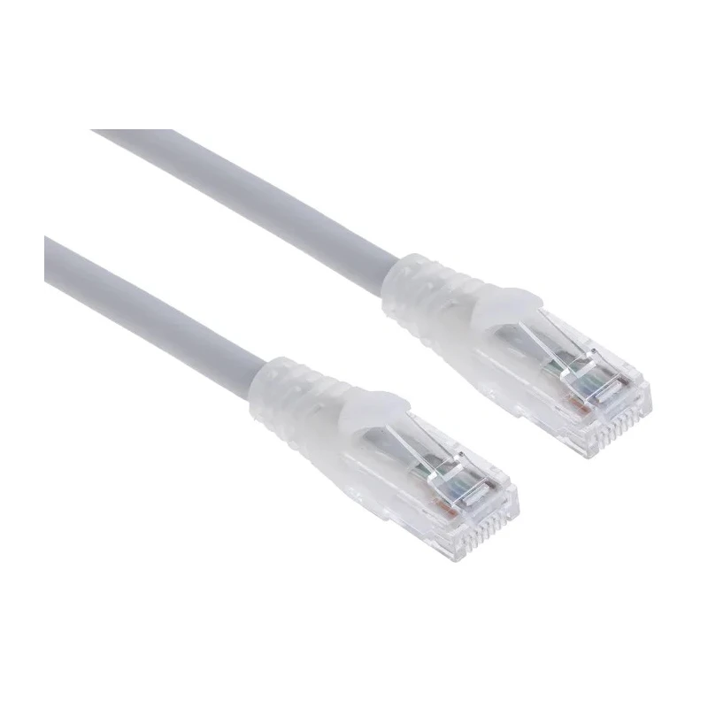 RS PRO Cat6 Ethernet Cable 2 m Grey RJ45 Male to RJ45 Male U/UTP Low Smoke Zero Halogen 556-900
