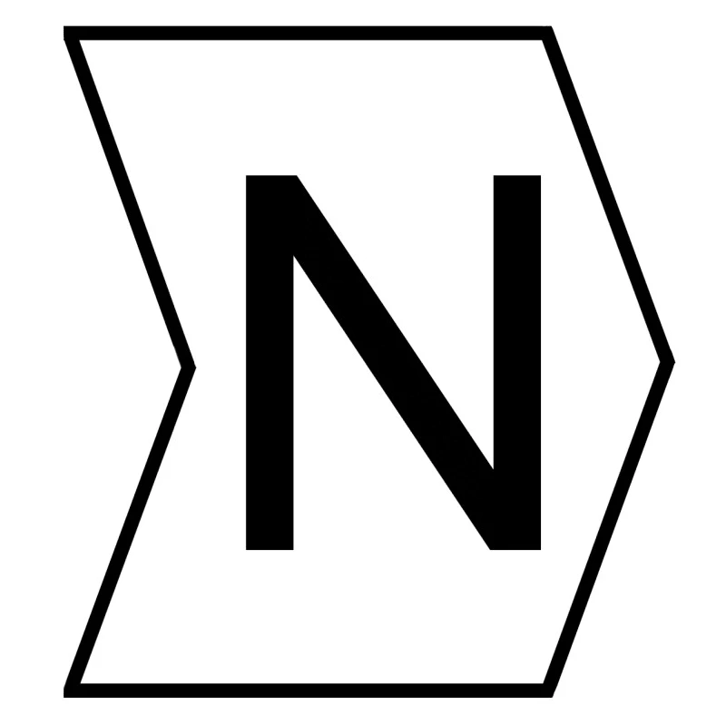 HellermannTyton Helagrip Slide-On Cable Marker, Pre-Printed Legend "N", 1.2mm to 2mm Cable Diameter, PVC, UL 94 V-0 901-10375