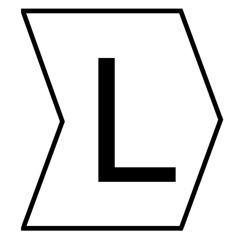 HellermannTyton Helagrip Slide-On Cable Marker Black, Pre-Printed "L", 1 to 3 mm Cable Diameter, PVC Material, 901-10374
