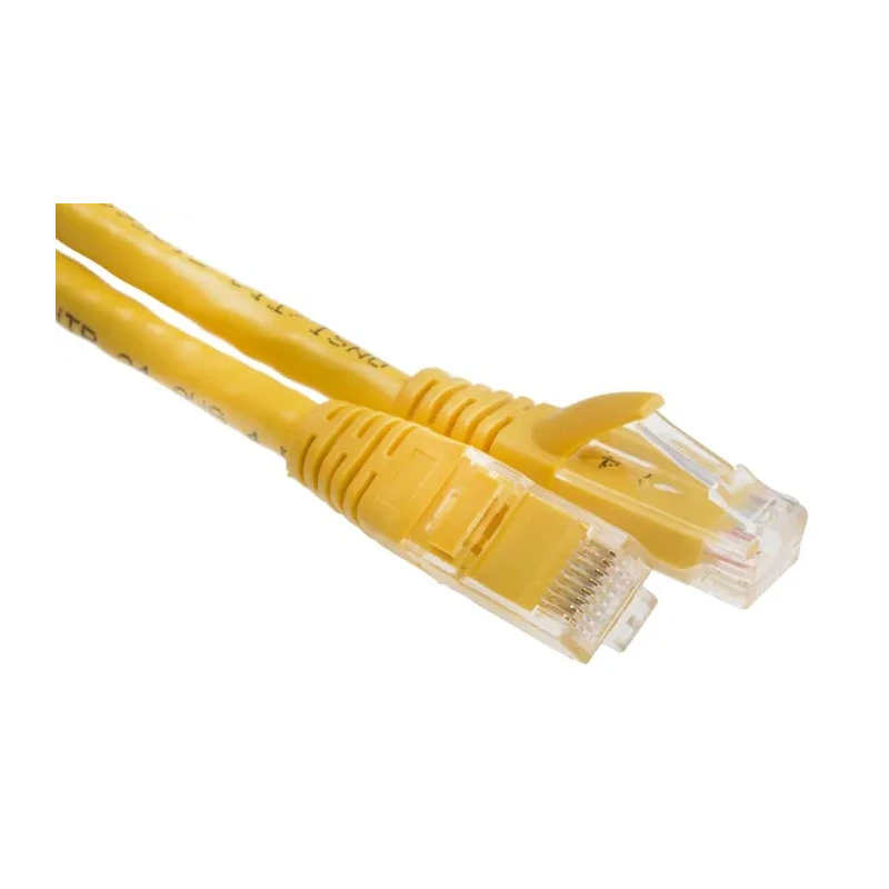 RS PRO Cat6 Ethernet Cable RJ45 Male to RJ45 Male, 2 m Length, Yellow PVC Jacket, Unshielded 556-932