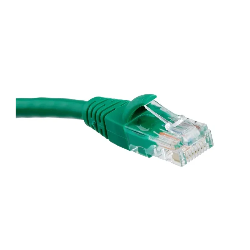 RS PRO Cat5e Ethernet Cable, 2 m Length, Green PVC Jacket RJ45 Male to RJ45 Male, U/UTP Shield, 30V 24 AWG Cable 556-976