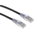 RS PRO Cat5e Shielded Ethernet Cable RJ45 Male to RJ45 Male 3 m Black PVC Jacket 556-982